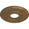 Ekena Millwork Valeriano Ceiling Medallion (Canopies up to 6 1/4"), 12 1/8"OD x 3 5/8"ID x 3/4"P, Rubbed Bronze CM12VARZS - alternate 2